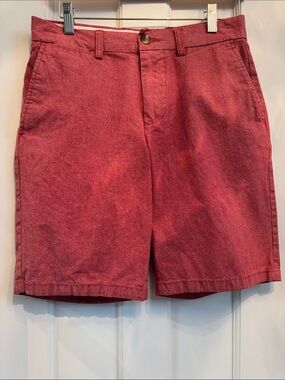 Old Navy Men's Washed Red Flat Front Shorts
